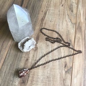 Cone Shell Pendant Copper Necklace Wire wrapped